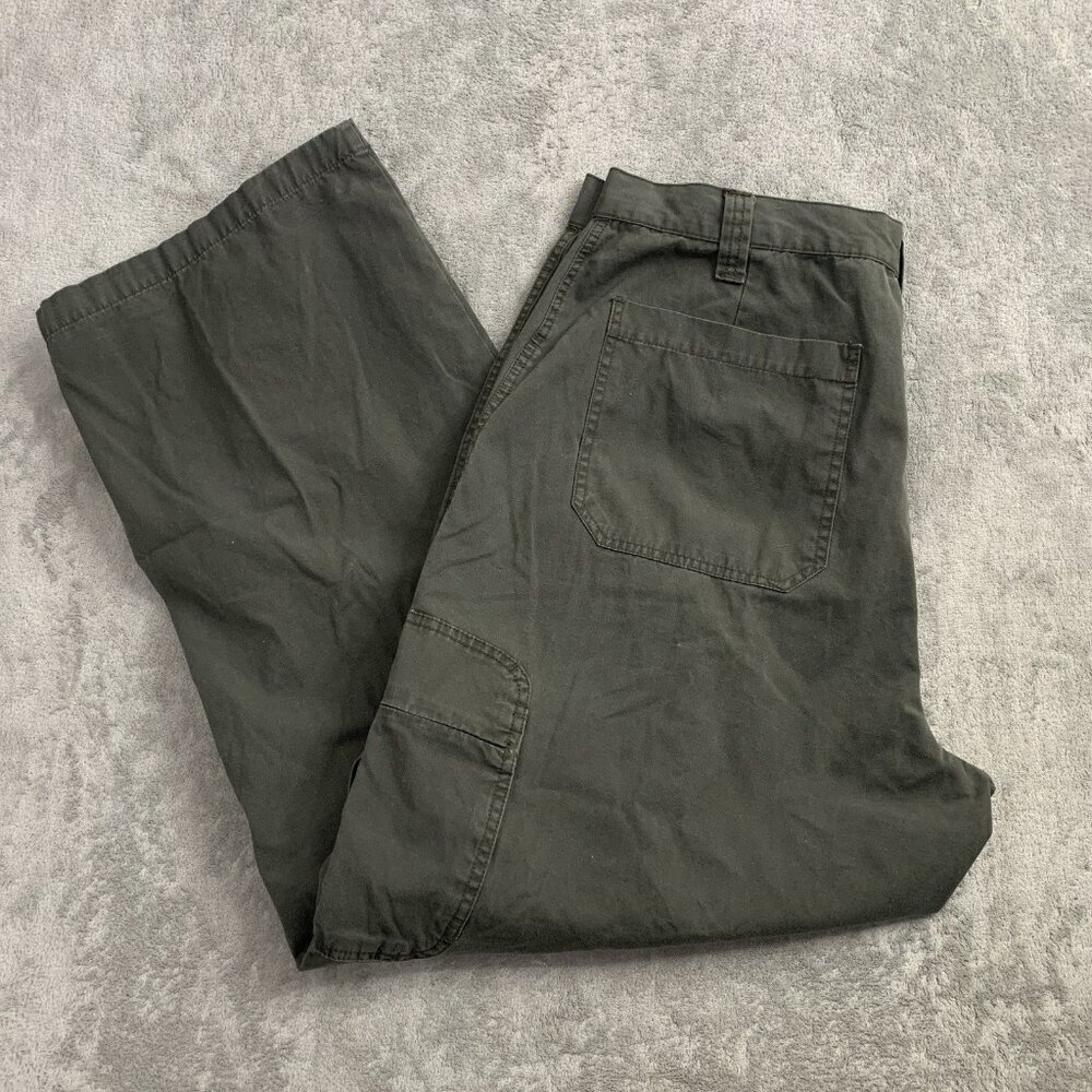 Vintage Anchor Blue Cargo Pants Mens 36x28” Gray Wide Leg Streetwear 90s Y2K